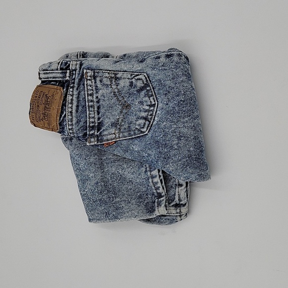 Vintage orange tab acid wash Little Levi's sz 6 slim - Picture 1 of 7